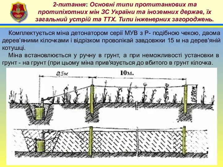 4 2-питання: Основні типи протитанкових та протипіхотних мін ЗС України