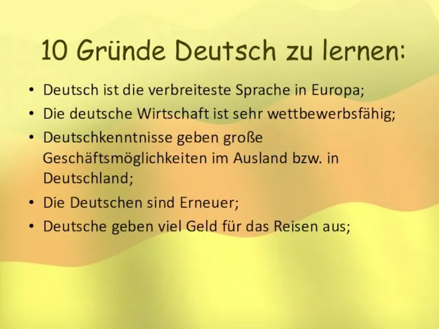 10 Gründe Deutsch zu lernen: Deutsch ist die verbreiteste Sprache