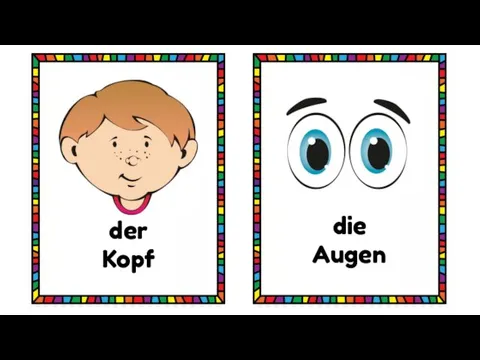 der Kopf die Augen