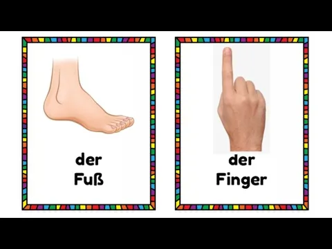 der Fuß der Finger