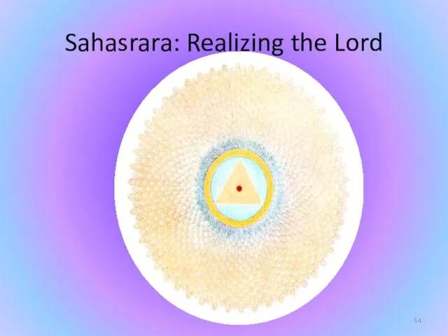 Sahasrara: Realizing the Lord
