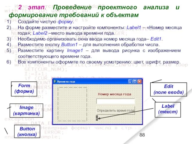 2 этап. Проведение проектного анализа и формирование требований к объектам