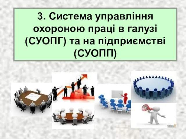 3. Система управління охороною праці в галузі (СУОПГ) та на підприємстві (СУОПП)