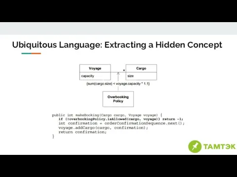 Ubiquitous Language: Extracting a Hidden Concept