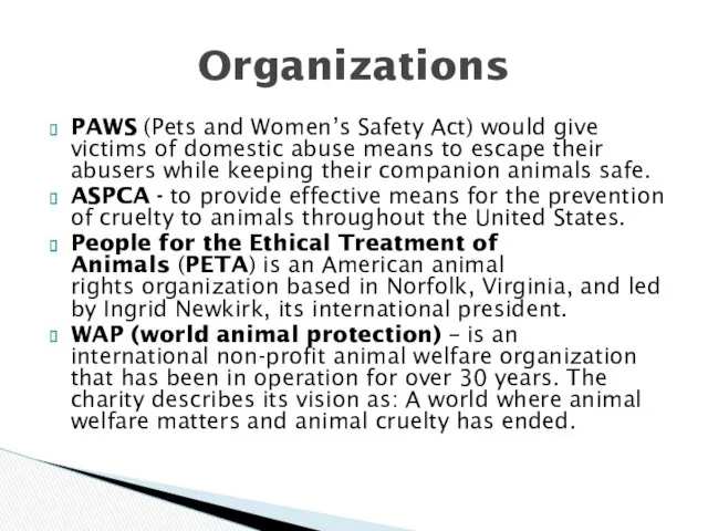 PAWS (Pets and Women’s Safety Act) would give victims of