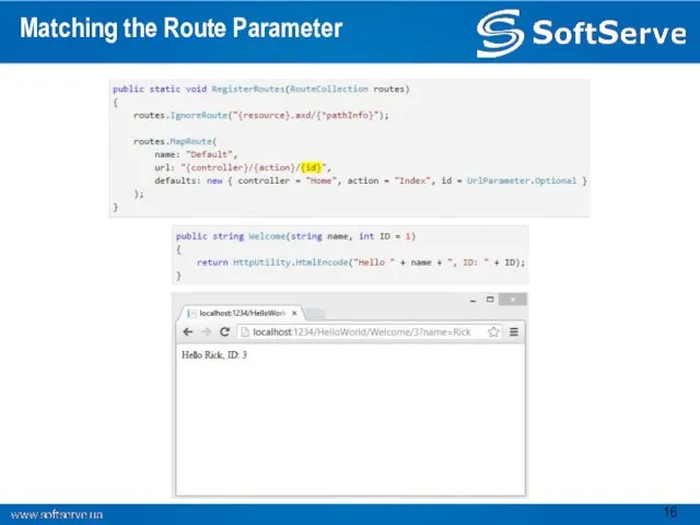 Matching the Route Parameter