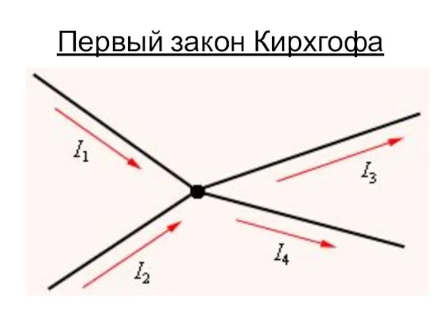 Первый закон Кирхгофа