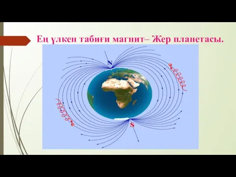 Ең үлкен табиғи магнит– Жер планетасы.