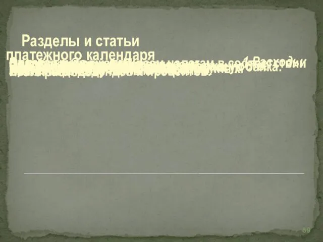 1.Расходы: Оплата труда. Платежи в бюджет по всем налогам в