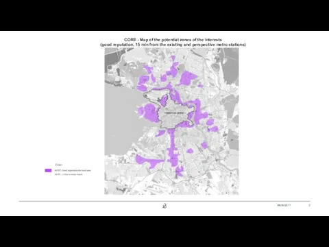 08/06/2017 CORE - Map of the potential zones of the