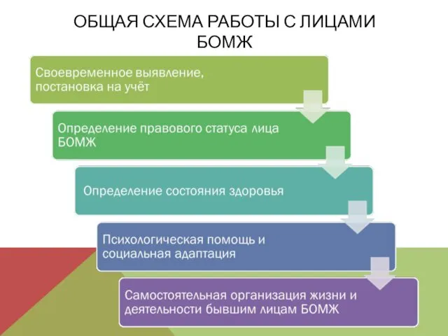 ОБЩАЯ СХЕМА РАБОТЫ С ЛИЦАМИ БОМЖ