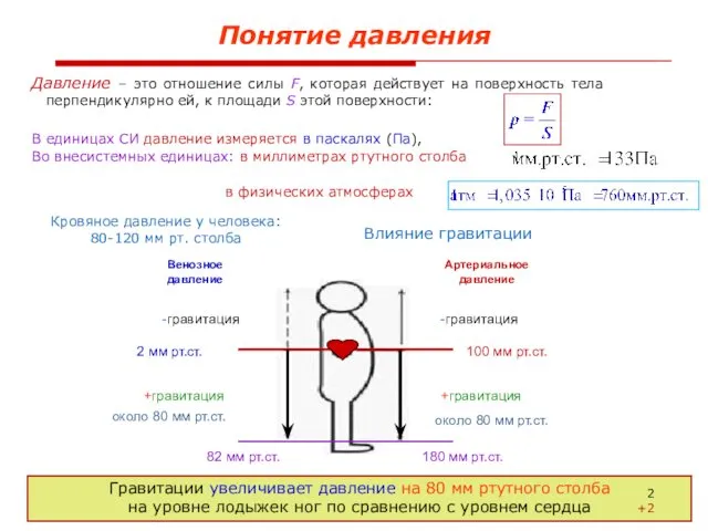 Понятие давления Лекция 8. Механика жидкости Давление – это отношение