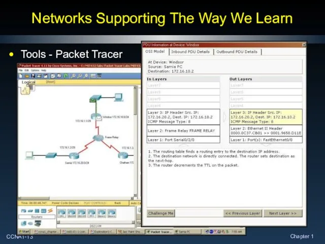 Networks Supporting The Way We Learn Tools - Packet Tracer