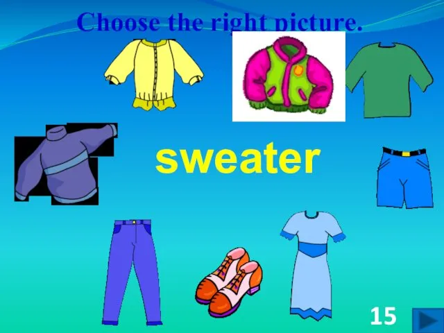 Choose the right picture. sweater 15