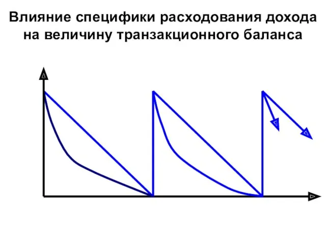 Влияние специфики расходования дохода на величину транзакционного баланса