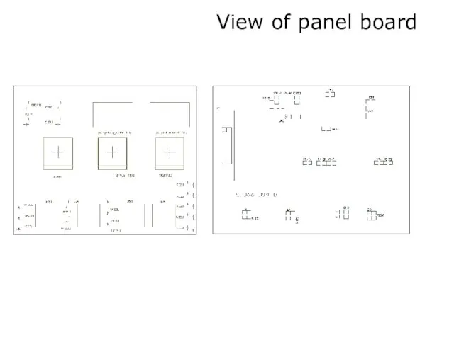 View of panel board