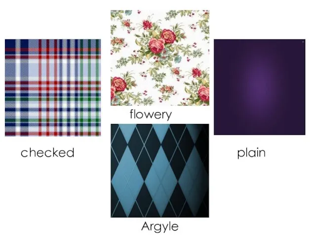 checked flowery plain Argyle