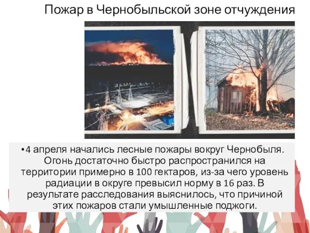 Пожар в Чернобыльской зоне отчуждения 4 апреля начались лесные пожары