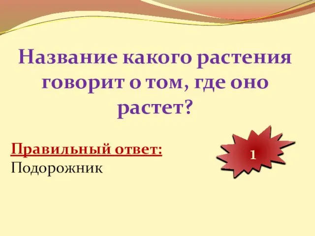 Название какого растения говорит о том, где оно растет? 10