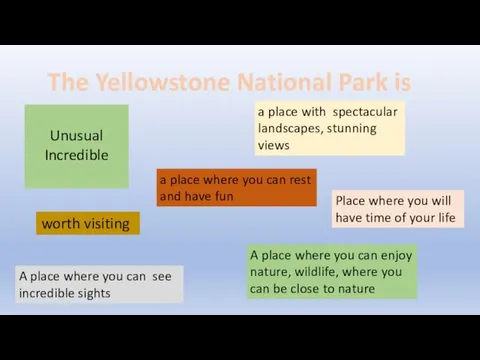 The Yellowstone National Park is Unusual Incredible a place with