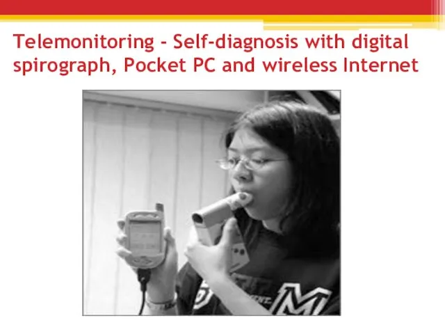 Telemonitoring - Self-diagnosis with digital spirograph, Pocket PC and wireless Internet