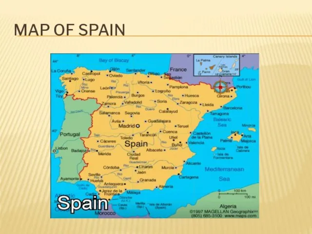 MAP OF SPAIN