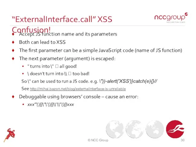 “ExternalInterface.call” XSS Confusion! Accept JS function name and its parameters