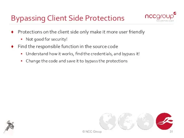 Bypassing Client Side Protections Protections on the client side only