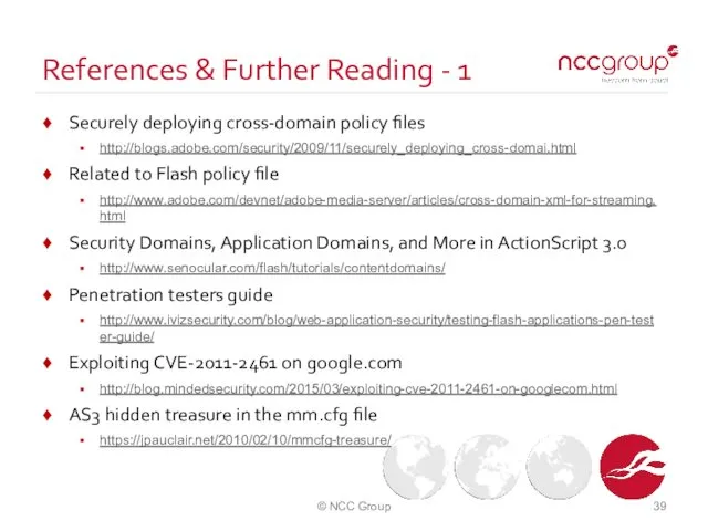 References & Further Reading - 1 Securely deploying cross-domain policy