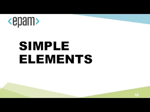 SIMPLE ELEMENTS