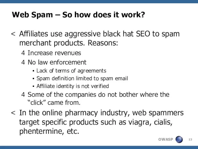 Web Spam – So how does it work? Affiliates use