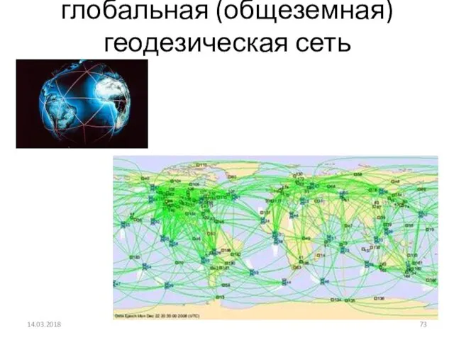глобальная (общеземная) геодезическая сеть 14.03.2018
