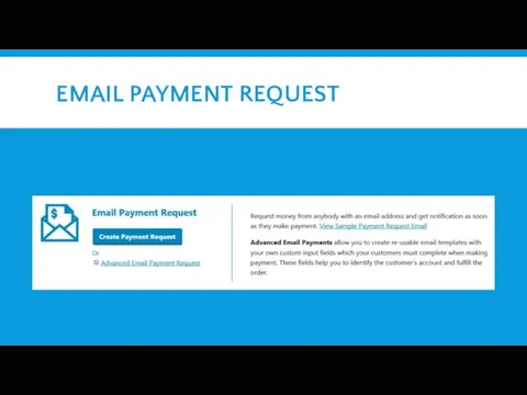 EMAIL PAYMENT REQUEST