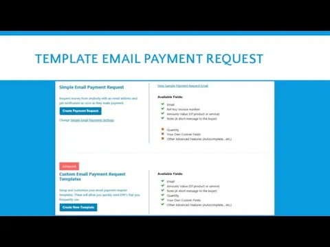 TEMPLATE EMAIL PAYMENT REQUEST