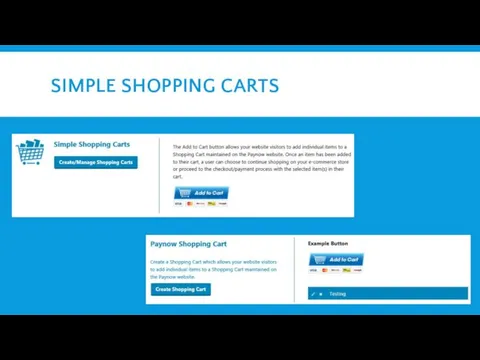 SIMPLE SHOPPING CARTS