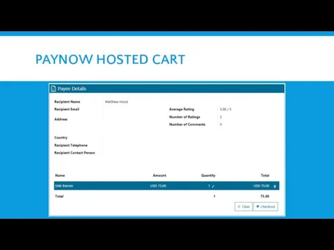 PAYNOW HOSTED CART