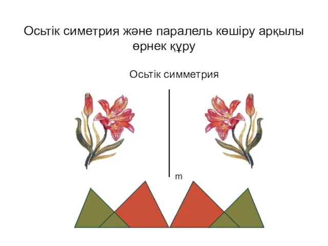 Осьтік симетрия және паралель көшіру арқылы өрнек құру Осьтік симметрия