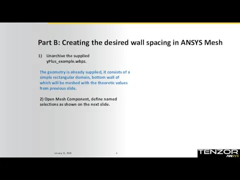 Part B: Creating the desired wall spacing in ANSYS Mesh