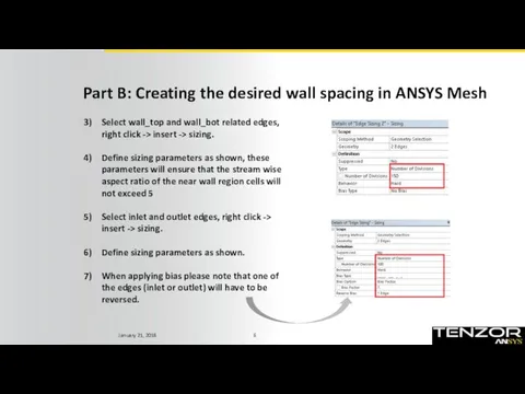 Part B: Creating the desired wall spacing in ANSYS Mesh