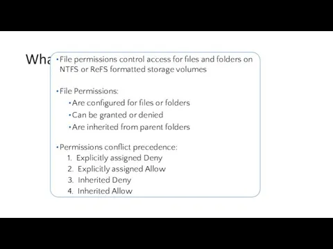 What Are File Permissions? File permissions control access for files