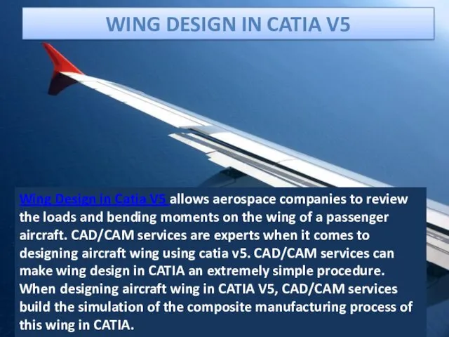 WING DESIGN IN CATIA V5 Wing Design in Catia V5
