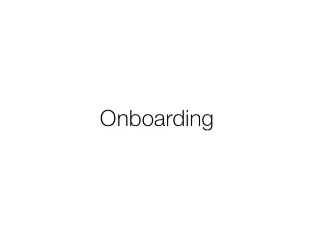 Onboarding