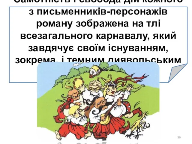 Самотність і свобода дій кожного з письменників-персонажів роману зображена на