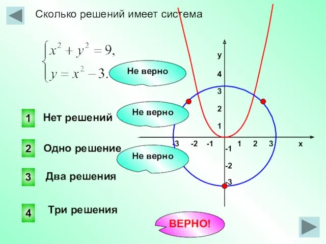 Сколько решений имеет система 1 2 3 х -3 -2