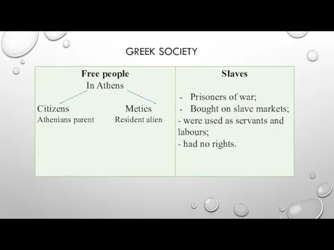 GREEK SOCIETY