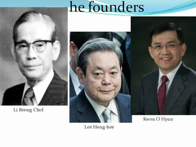 Li Beong Chol Lee Hong-hee Kwon O Hyun he founders