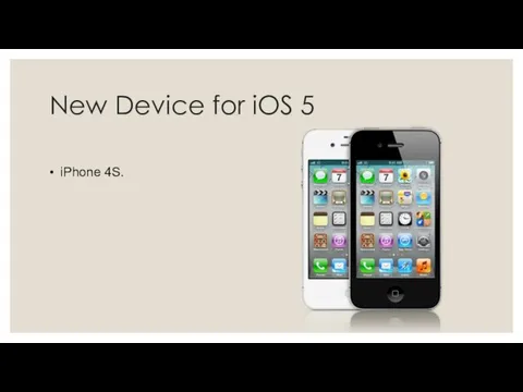 New Device for iOS 5