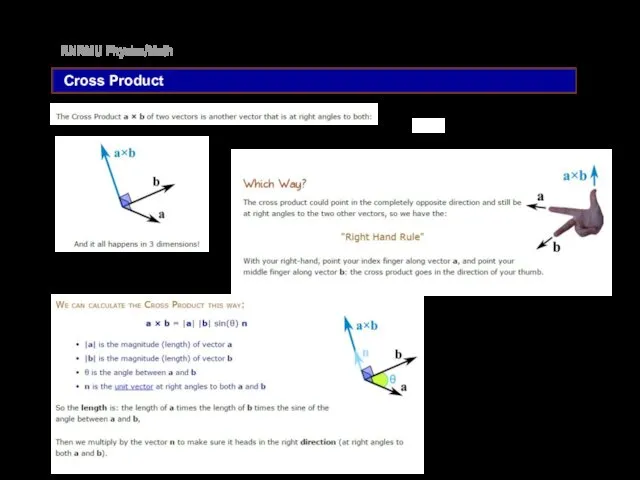 RNRMU Physics/Math Cross Product