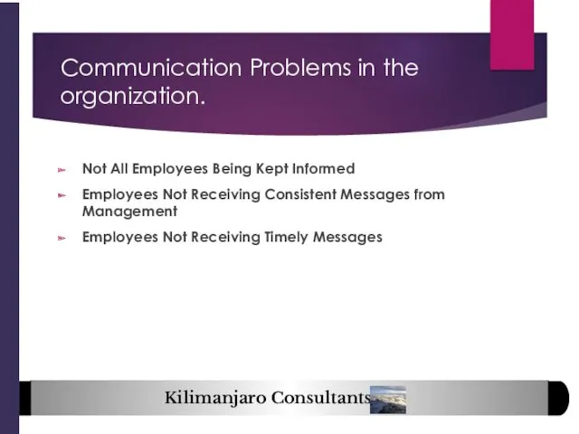 Communication Problems in the organization. Not All Employees Being Kept