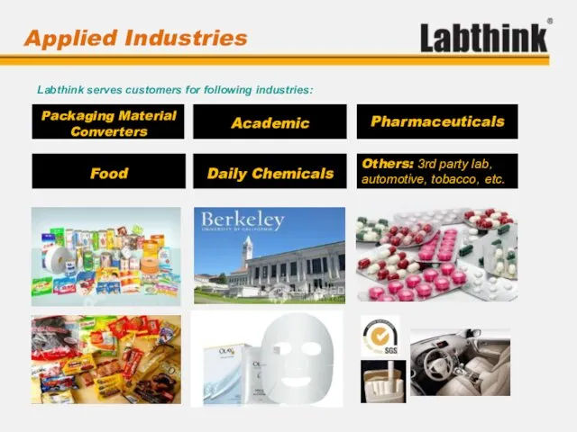 Packaging Material Converters Applied Industries Pharmaceuticals Labthink serves customers for